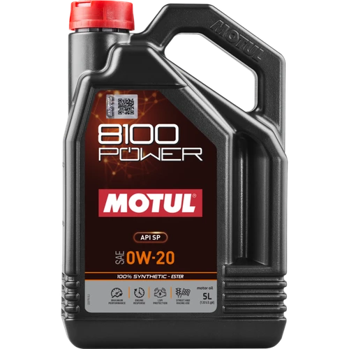 Motul 5L 8100 Power 0W20 Full Synthetic Engine Oil - 111799 Photo - Primary