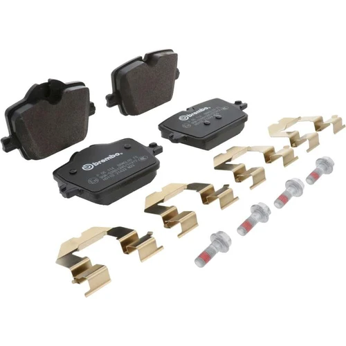 Brembo OE 2022 BMW i4/19-22 Z4/20-22 Toyota GR Supra PRIME Low-Met Brake Pad - Rear - P06114 Photo - Primary
